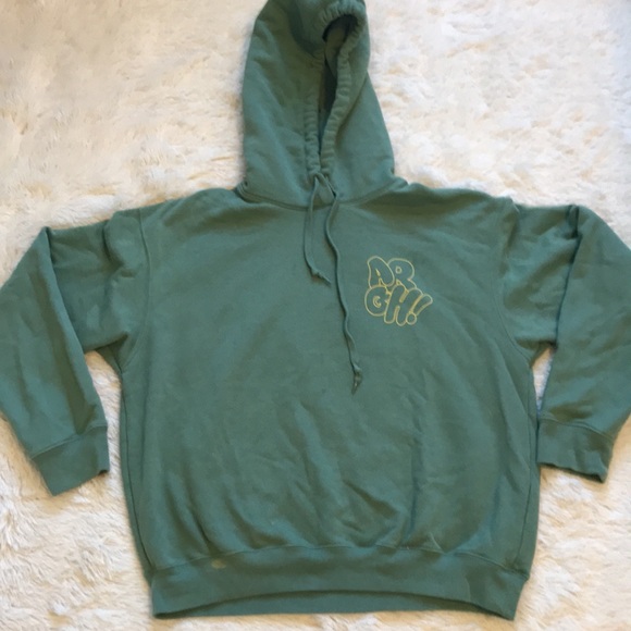 Limited Edition Uniqlo x CHAOS #RealTalk green hoodie - Picture 2 of 5